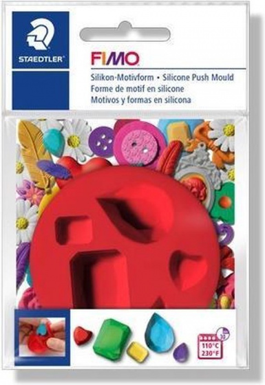 fimo kleimal drahokamy junior 7 cm silikónové červené