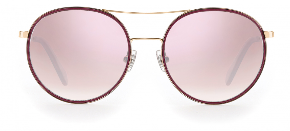 lunettes de soleil Fos 2100/G/S ladies round steel pink/brown