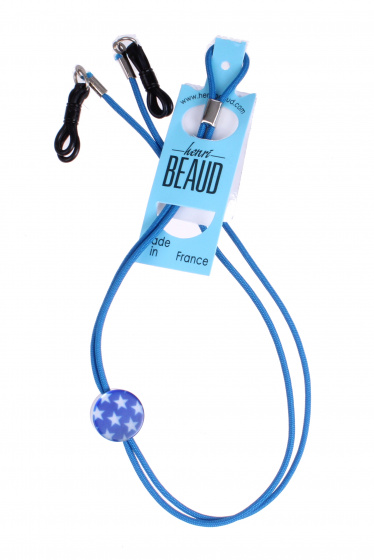 Henri Beaud Brillenkoord Tfx3 55 Cm Staal Blauw