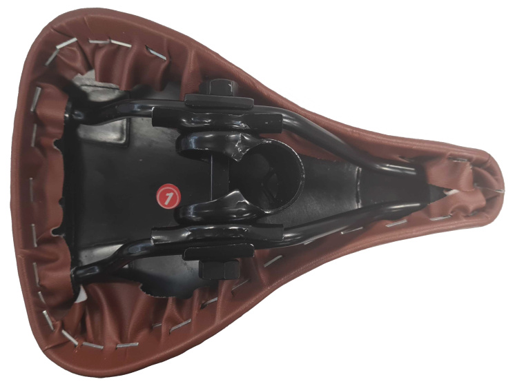 Hi-point Saddle for Kids Bike 12 or 14 inch Imitation Leather Brown