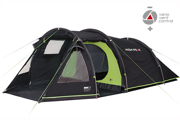 High Peak Atmos Familietent 3-Persoons 390 x 180 cm Donkergrijs