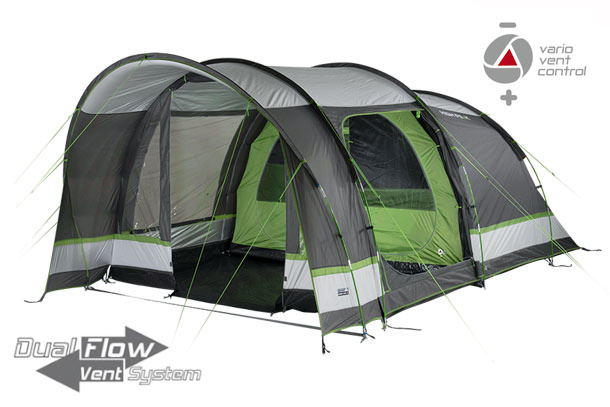 High Peak Brixen 4.0 Family tent 4-person 480 x 240 cm Gray