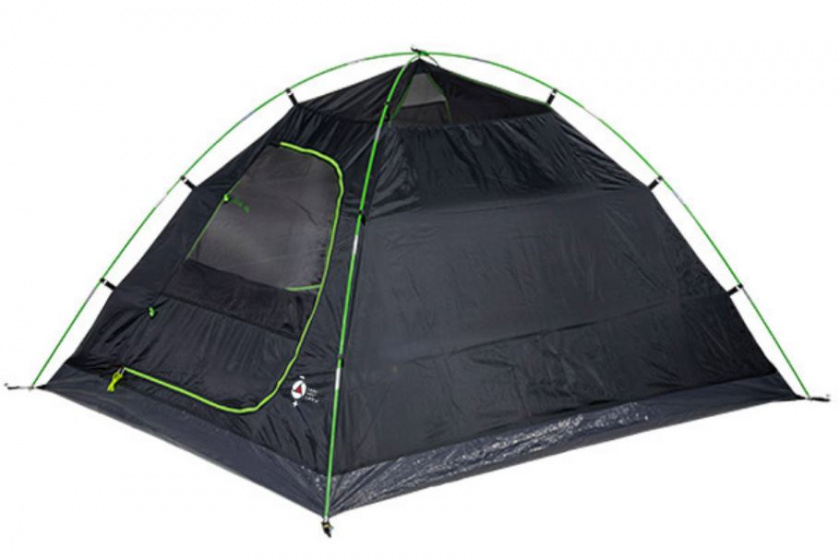 High Peak koepeltent Nevada 4-persoons 300 x 240 x 130 cm grijs