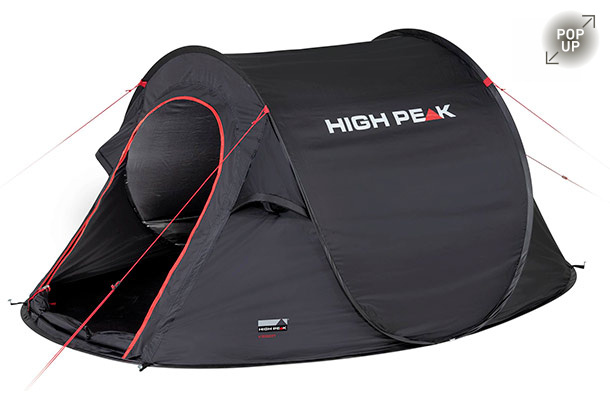High Peak Vision 2.0 Pop-up Tent 2-person 235 x 140 cm Black