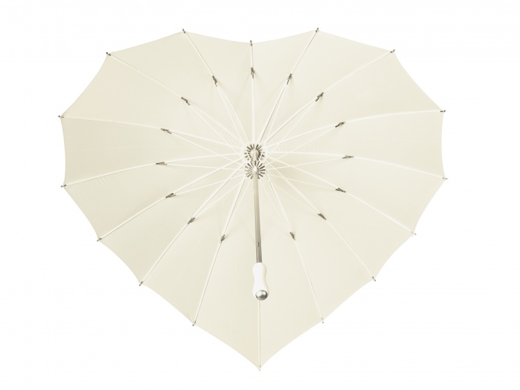 parapluie en forme de coeur 110 cm polyester cr&egrave;