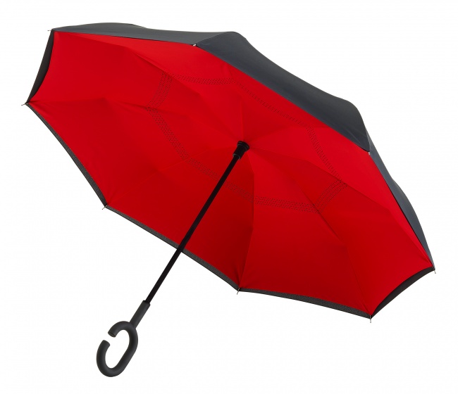 parapluie Inside Out 107 cm polyester rouge/noir