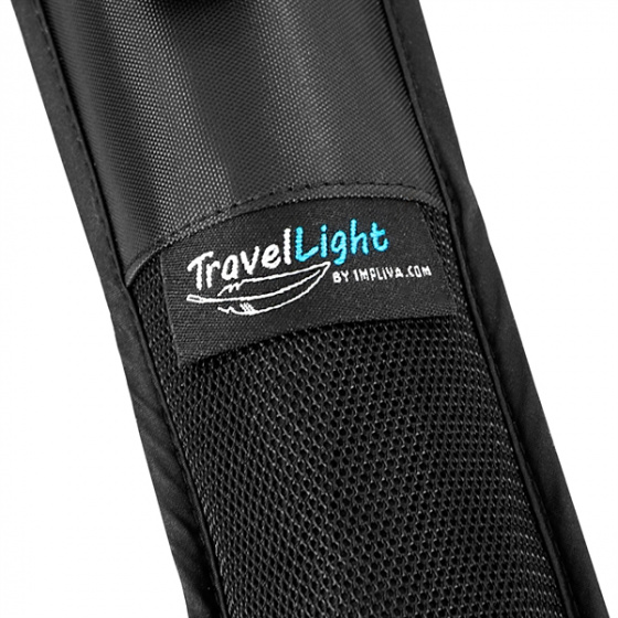 Impliva reisparaplu TravelLight windproof 100 cm zwart