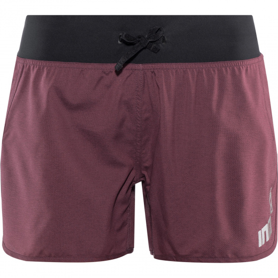 hardloopbroek Race Elite 4" kort dames paars/zwart maat 34