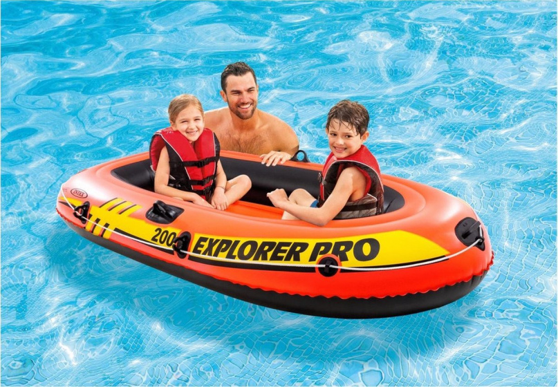 bateau gonflable Exporer Pro 196 x 102 cm PVC orange