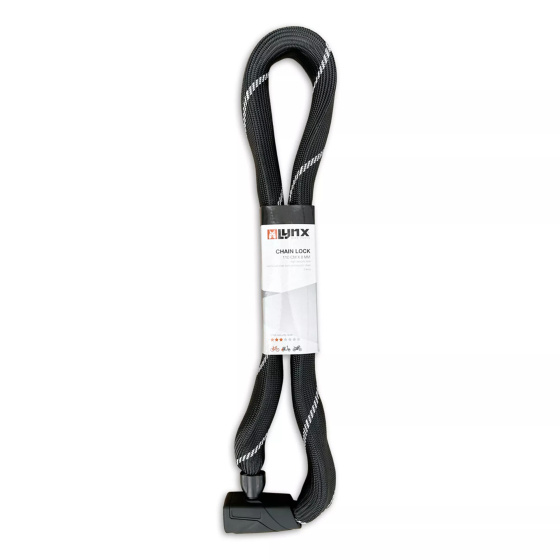Lynx Bronx Chain Lock with Auto-click System 110 cm Steel Black