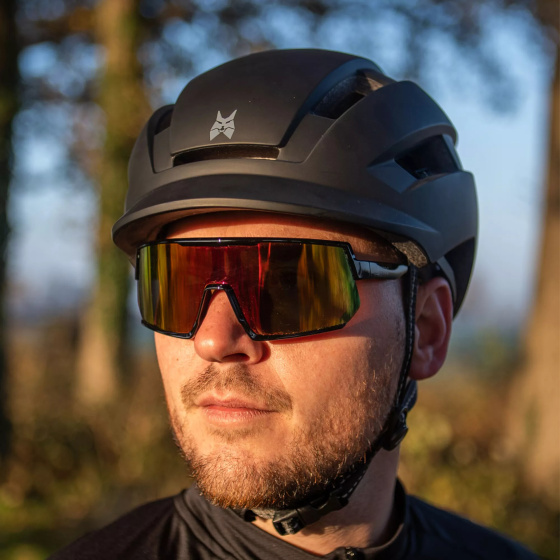 Lynx City Move Bicycle helmet E-bike with LED Rear light Matt black