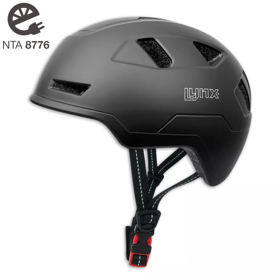 Lynx City Pro Scooter en Fietshelm NTA8776 Zwart Verstelbaar maat 58/61 cm (L/XL) afbeelding