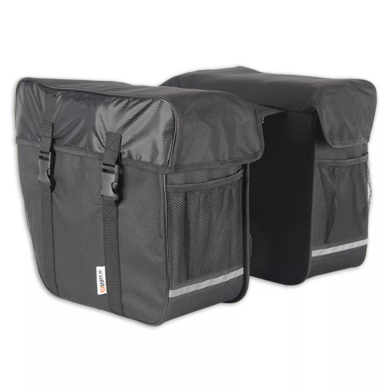 Lynx Olympic Double Double Fahrradtasche Schwarz 35 Liter