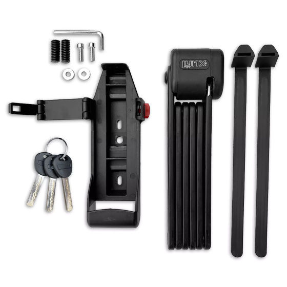 Lynx Pivot ART 2 Folding Lock 95 cm Hardened Steel Black