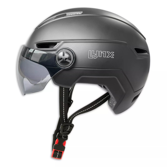 Lynx Visor Pro Scooter- en Fietshelm met Vizier NTA8776 Zwart