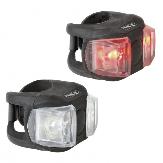 Cobra II mini verlichtingsset batterij wit en rode LED Cobra II mini verlichtingsset batterij wit en rode LED