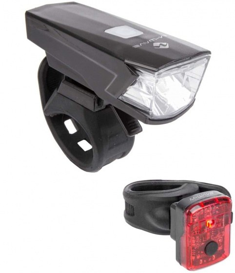 verlichtingsset Atlas 15 USB led batterij zwart/rood verlichtingsset Atlas 15 USB led batterij zwart/rood