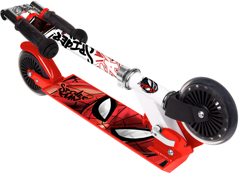 Marvel Spider-Man 2-wheel child scooter boys aluminum red