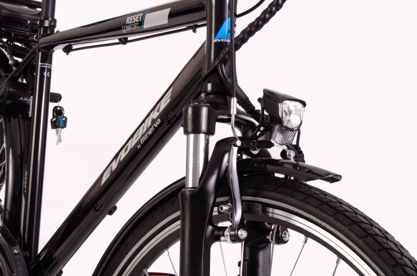 Minerva Evobike 28 Inch Heren 7V V-Brakes Zwart