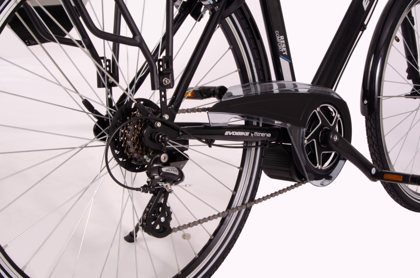 Minerva Evobike 28 Inch Heren 7V V-Brakes Zwart