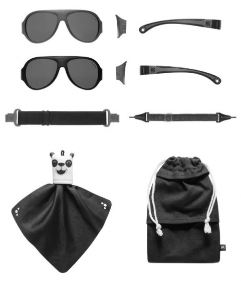 Lunettes de soleil Click & Change pour enfants 2-5 ans noir 2 pcs