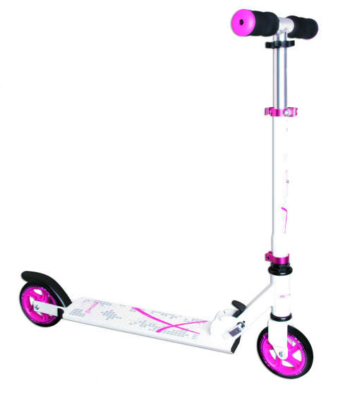 Muuwmi stuntstep Junior Voetrem Roze/Wit