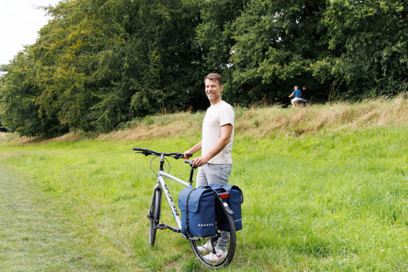 New Looxs Odense Double Bicycle Bag 39 Liter Dark Blue