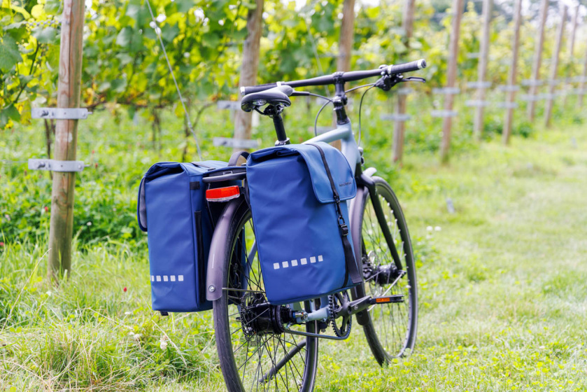 New Looxs Odense MIK Doppel-Fahrradtasche 39 Liter Dunkelblau