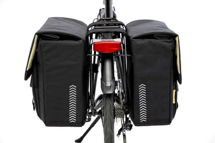 New Looxs Tulum Double Bicycle Bag 32 Liter Pet Grau Grün