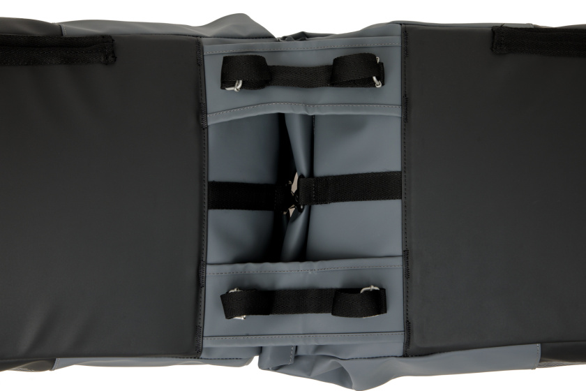 New Looxs Nyborg Dubbele Fietstas 34 Liter Donkergrijs/Zwart