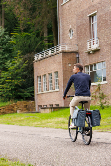 New Looxs Tulum MIK Doppel-Fahrradtasche 32 Liter Pet Grau Grün