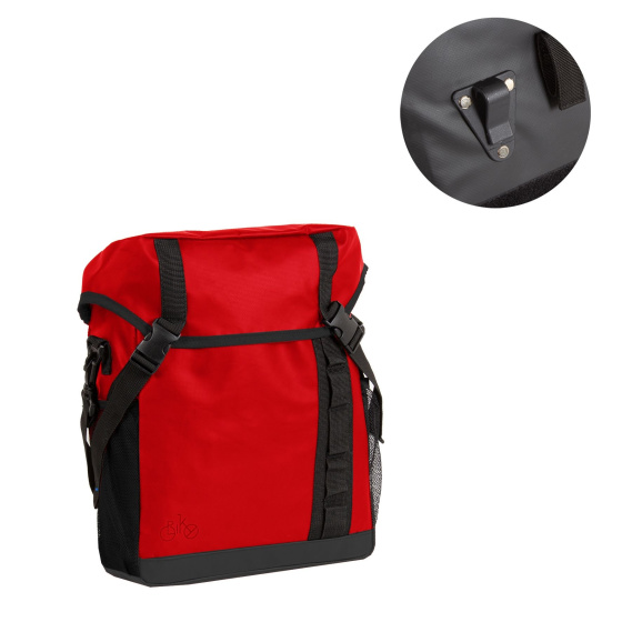Bike Carbon Water Repellent Bicycle Shoulder Bag 12L Red