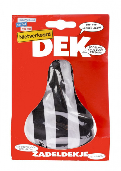 tapis de selle ray&eacute; x 25 cm polyester noir/blanc