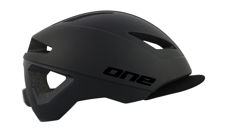 One Crossride Bicycle Helmet Adjustable Black