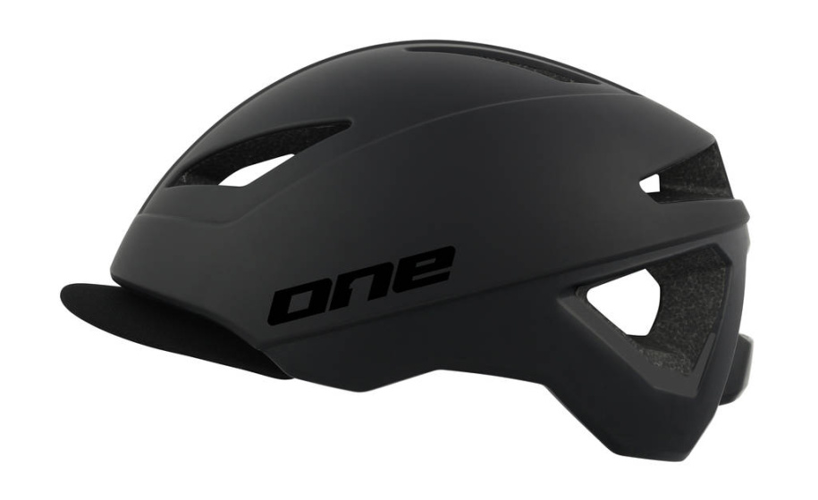 One Crossride Bicycle Helmet Adjustable Black