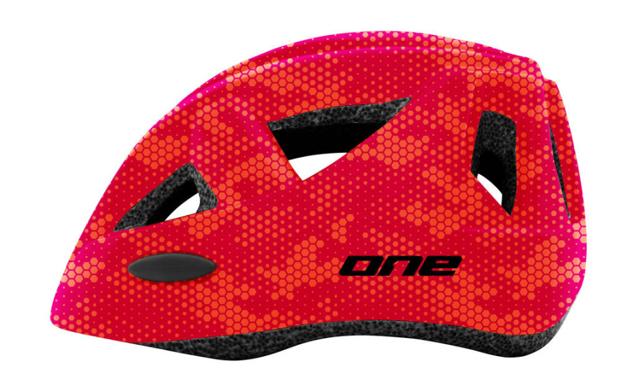 One Racer Bicycle Helmet Adjustable Junior Red