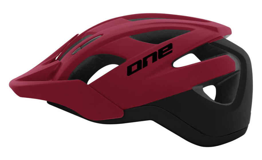 One Trail Pro Fahrradhelm Verstellbar Bordeaux/Schwarz