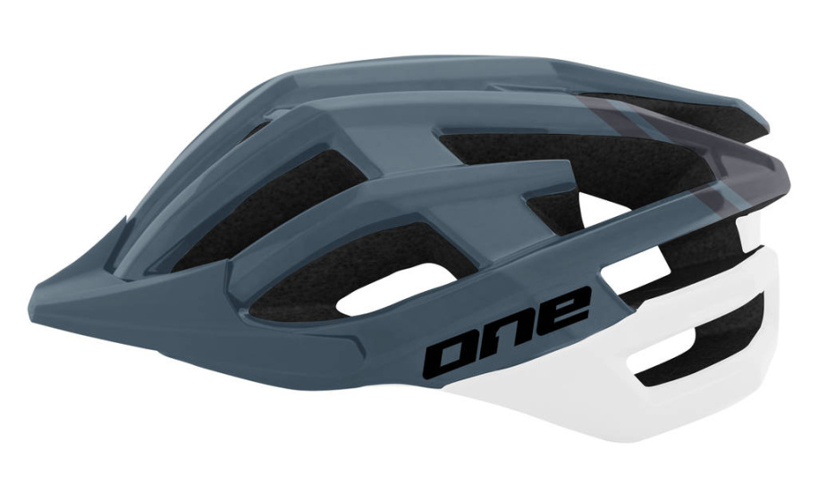 One MTB Race Cycling Helmet Adjustable Grey/White