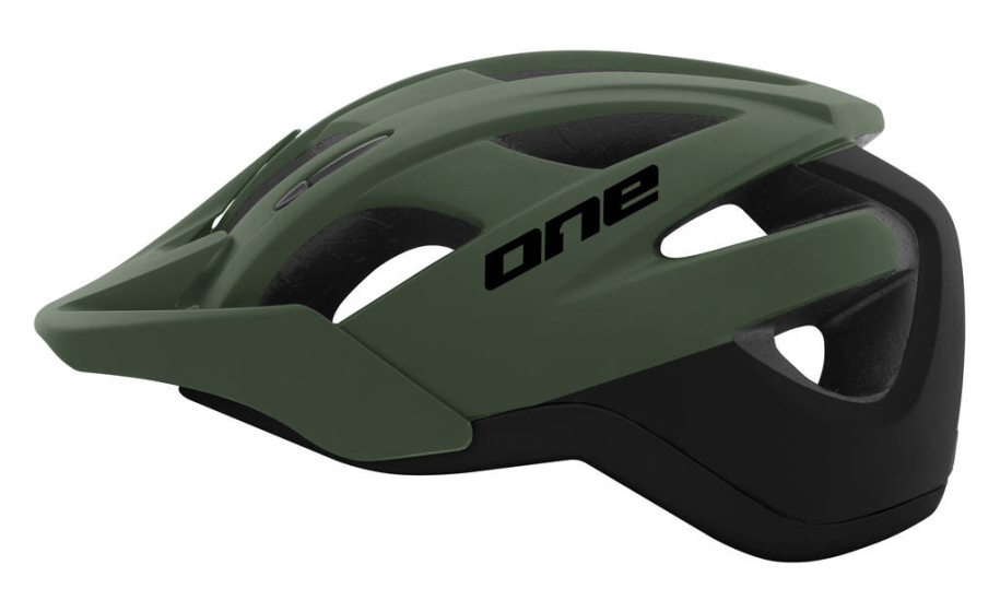 One Trail Pro Fahrradhelm Verstellbar Khaki/Schwarz