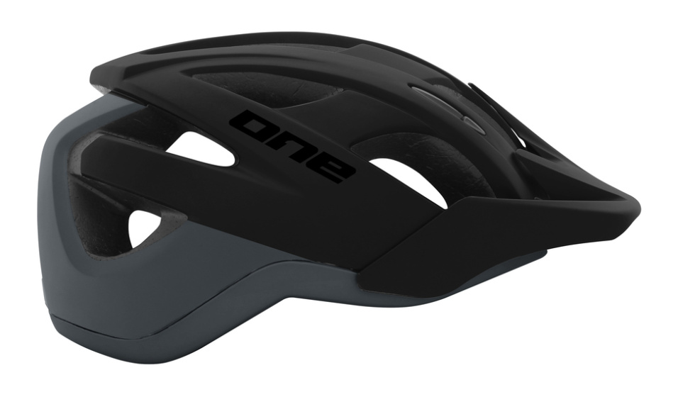 One Trail Pro Bicycle Helmet Adjustable Black/Dark Gray