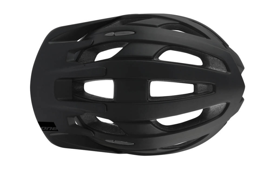 One Trail Pro Bicycle Helmet Adjustable Black/Dark Gray