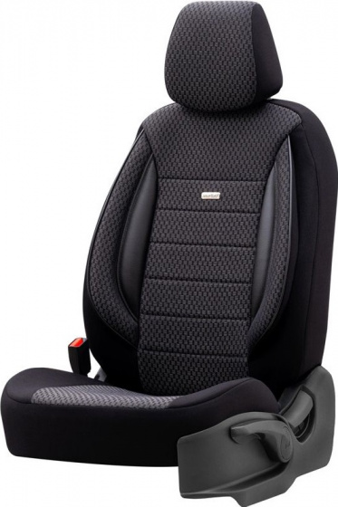 otoM stoelhoezenset SelectedFit Sports 2 mm zwart 11-delig