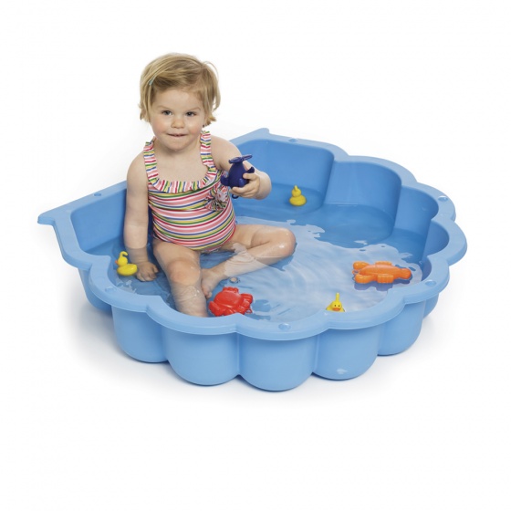 Paradiso Toys zandbak Schelp 87 x 78 x 18 cm  blauw