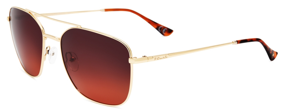 Slnečné okuliare Polar Aviator 889 polarizované Cat. 4 zlaté/oranžové