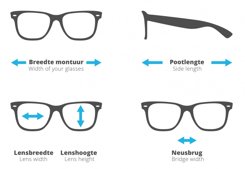 zonnebril Niles heren gepolariseerd matgoud met blauwe lens