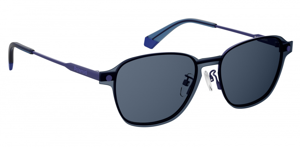 lunettes de soleil 6119/G/CS cat. 3 carr&eacute;ier inoxydable bleu