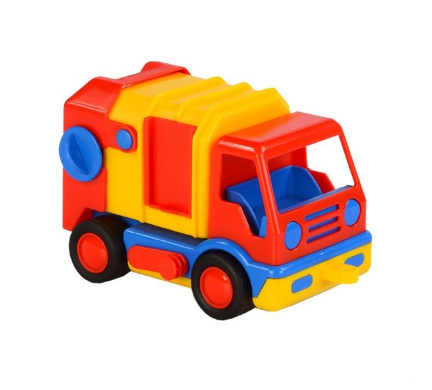 Smetiarske auto Polesie 19 cm červeno/žlté