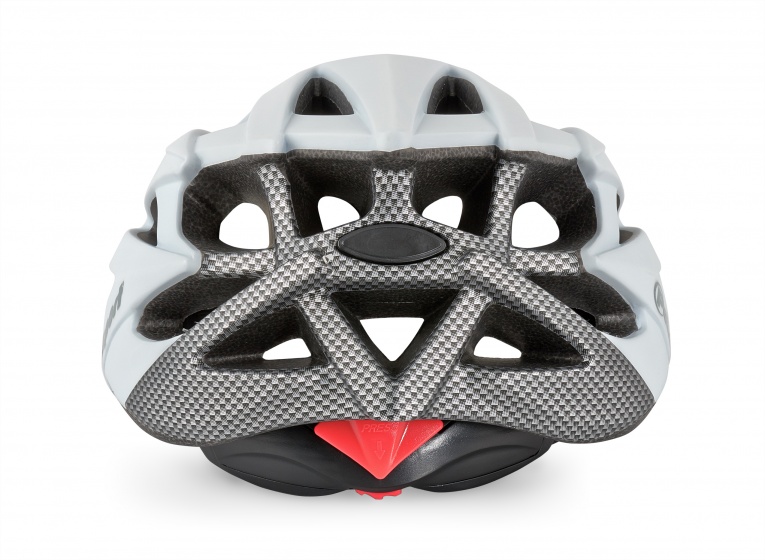 fietshelm Twig unisex 55/58 cm easy-lock wit/carbon