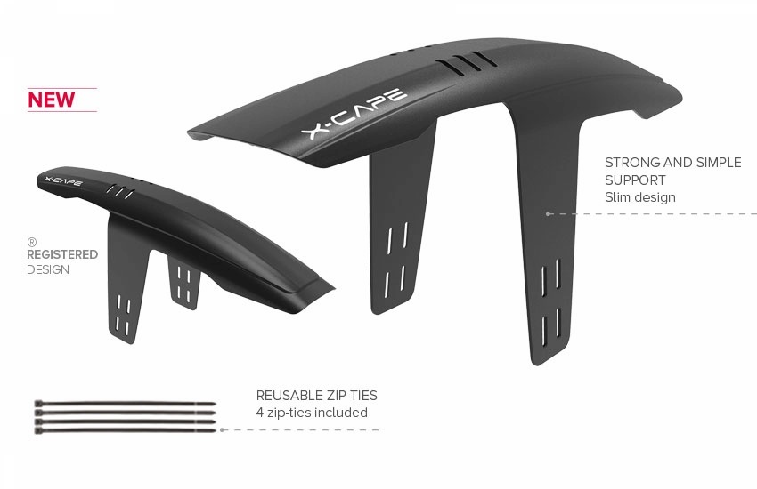 Polisport front fender X-Cape 26/27.5/29 inch 82 mm black