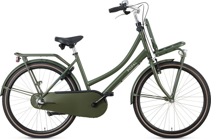 Popal Daily Dutch Basic+ 26 Inch 45,5 cm Meisjes 3V Terugtraprem Legergroen